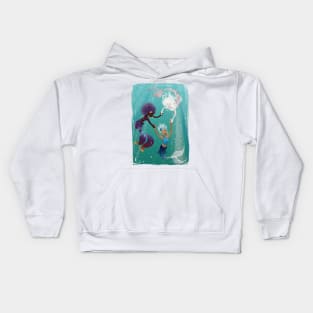 Three Mermaids Kids Hoodie